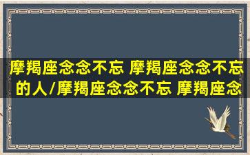 摩羯座念念不忘 摩羯座念念不忘的人/摩羯座念念不忘 摩羯座念念不忘的人-我的网站